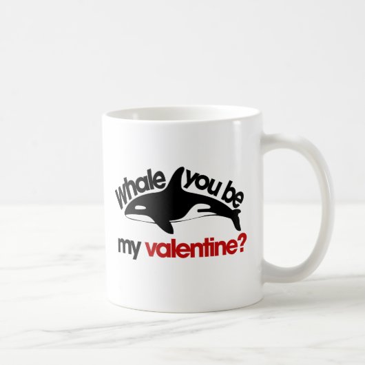 Walvis jij bent mijn Valentijn Koffiemok (Rechts)