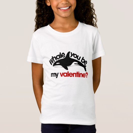 Walvis jij bent mijn Valentijn T-shirt (Voorkant)
