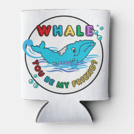 Walvis jij bent mijn vriend Blue Bubble bultrug wa Blikjeskoeler