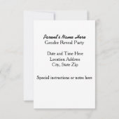 Walvis, kan het een jongen of een meisje zijn? kaart (Achterkant)