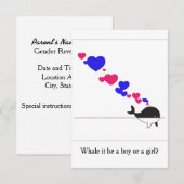 Walvis, kan het een jongen of een meisje zijn? kaart (Voorkant / Achterkant)