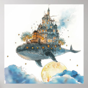 Walvis: kasteel in de lucht poster