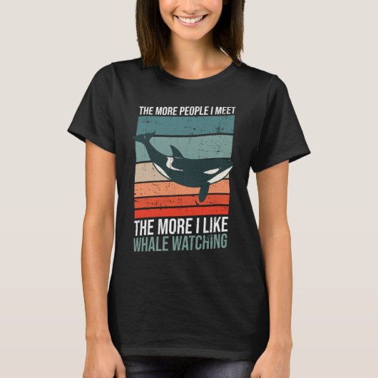 Walvis kijken en walvis zeezoogdieren Orka walvis T-shirt (Voorkant)