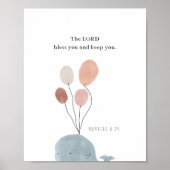 Walvis kinder bijbel vers poster (Voorkant)