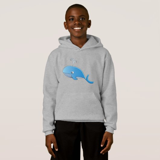 walvis - Kinderen Pullover Hoodie (Voorkant volledig)
