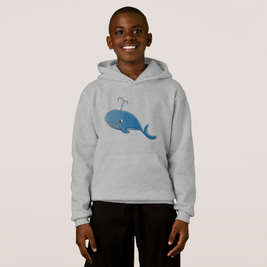 walvis - Kinderen Pullover Hoodie (Voorkant volledig)