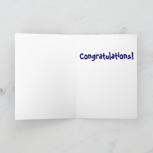 Walvis klaar! Gefeliciteerd kaart (Binnen)