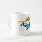 walvis koffiemok (Voorkant links)
