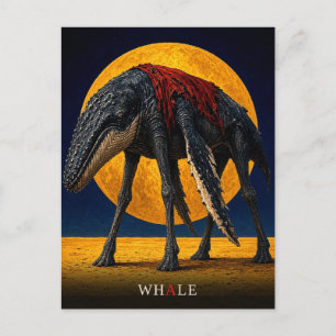 Walvis Korte Kaap gotische Surrealist Briefkaart
