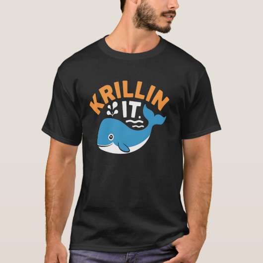 Walvis Krillin Het Grappige Pun Kleding Voor Oceaa T-shirt (Voorkant)