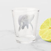 Walvis Kunst Oceaan Strand Shot Glas (Achterkant)