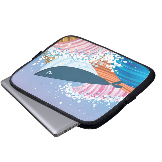 Walvis Laptop Sleeve (Voorkant onderkant)