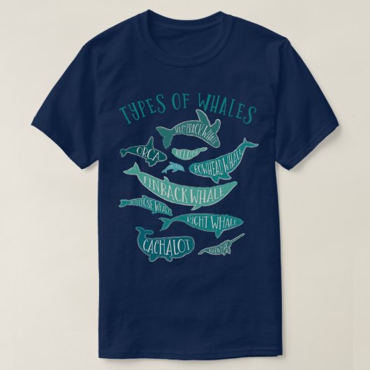  walvis liefhebber ontwerp 1 t-shirt (Design voorkant)