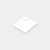 Walvis, lijntekening illustratie post-it® notes (Schuin)