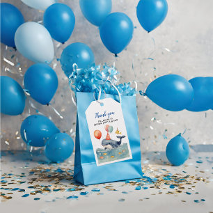 Walvis Maakt een Spetterende Jongens Verjaardag Be Cadeaulabel