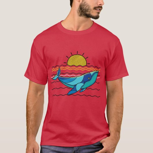 walvis mannen t-shirt (Voorkant)