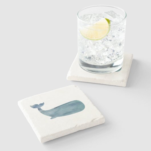 Walvis Marble Stone Onderzetter (Zijkant)