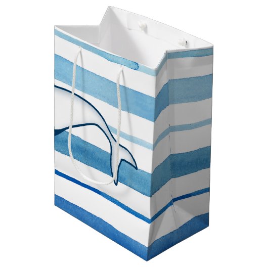 walvis medium cadeauzakje (Voorkant Gekanteld)