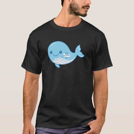 walvis met een erkenning als zeer walvissoort t-shirt (Voorkant)