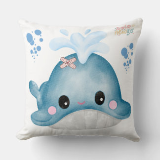 Walvis met een verband en bubble Pillow Kussen