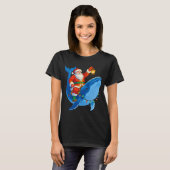 Walvis met kerstman t-shirt (Voorkant volledig)
