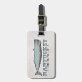  walvis Nantucket MA Inc 1671 Bagagelabel (Voorkant verticaal)