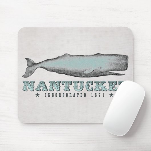 walvis Nantucket MA Inc 1671 Mousepad Muismat (Met muis)