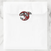 Walvis, Natuur, Haida Vierkante Sticker (Tas)