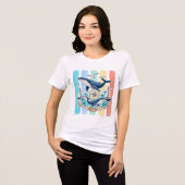 Walvis Nautical Kust Zomer T-Shirt (Voorkant volledig)