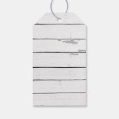 Walvis Nautical Shiplap Rustiek Gift Label Cadeaulabel (Achterkant)