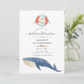 Walvis Nautisch Bruidsmeisjes Luncheon Kaart (Staand voorkant)