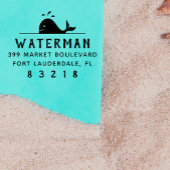 walvis | Nautisch familienaam Retouradres Zelfinktende Stempel