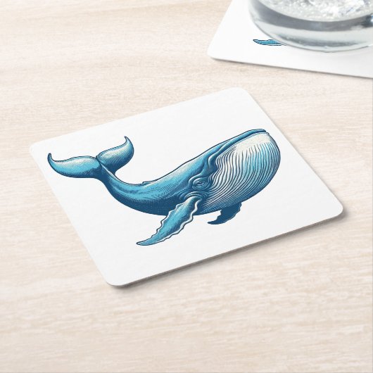 Walvis Nautisch Onderzetter (Schuin)