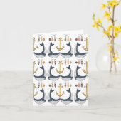 walvis nautisch patroon kaart (Gele Bloem)