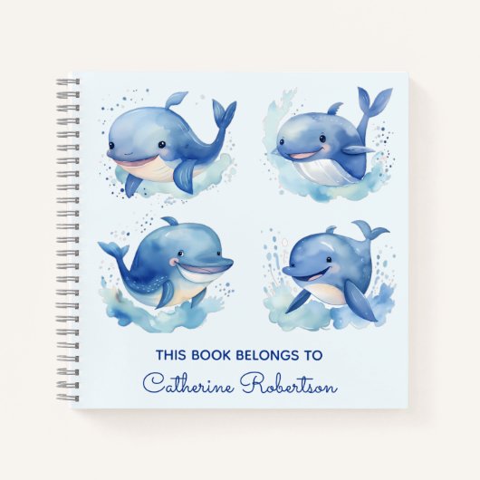 walvis notitieboek (Voorkant)