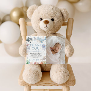 Walvis Oceaan Foto Bedankkaart Kaart