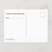 Walvis Oceaan Wiskunde Kleurkaart Briefkaart (Achterkant)