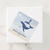 Walvis Onder de Zee Dank Je Bedankjes Labels (In situ)