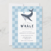 Walvis Onder De Zee Moderne Oceaan Verjaardagsfees Kaart (Voorkant)