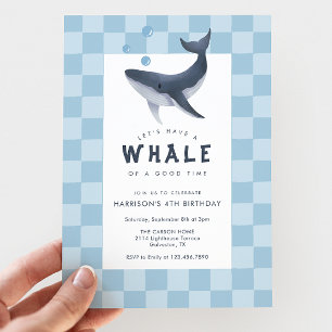 Walvis Onder De Zee Moderne Oceaan Verjaardagsfees Kaart