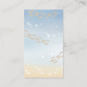 walvis onder het Baby shower Zee Informatiekaartje (Achterkant)