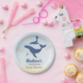 walvis onder het Baby shower Zee Papieren Bordje (Feest)