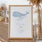 Walvis Onder het Zee Baby shower Kaarten en gesche Poster