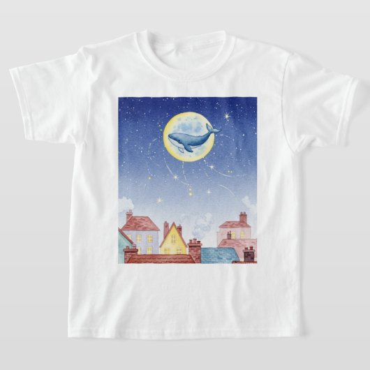 Walvis op de Maan T-shirt (Laagn)