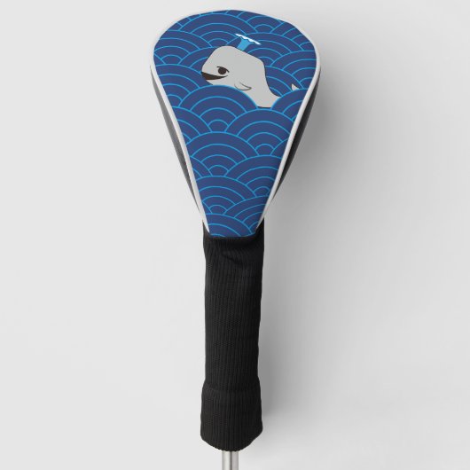 walvis op het zee golfheadcover (Voorkant)