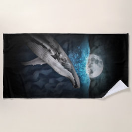 walvis op maanlicht strandlaken