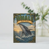 Walvis Open Oceaan POPCUT Briefkaart (Staand voorkant)