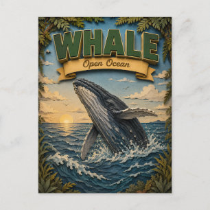 Walvis Open Oceaan POPCUT Briefkaart