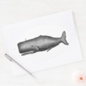walvis ovale sticker (Envelop)