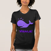 walvis! Paars. Personaliseerbaar T-shirt (Voorkant)